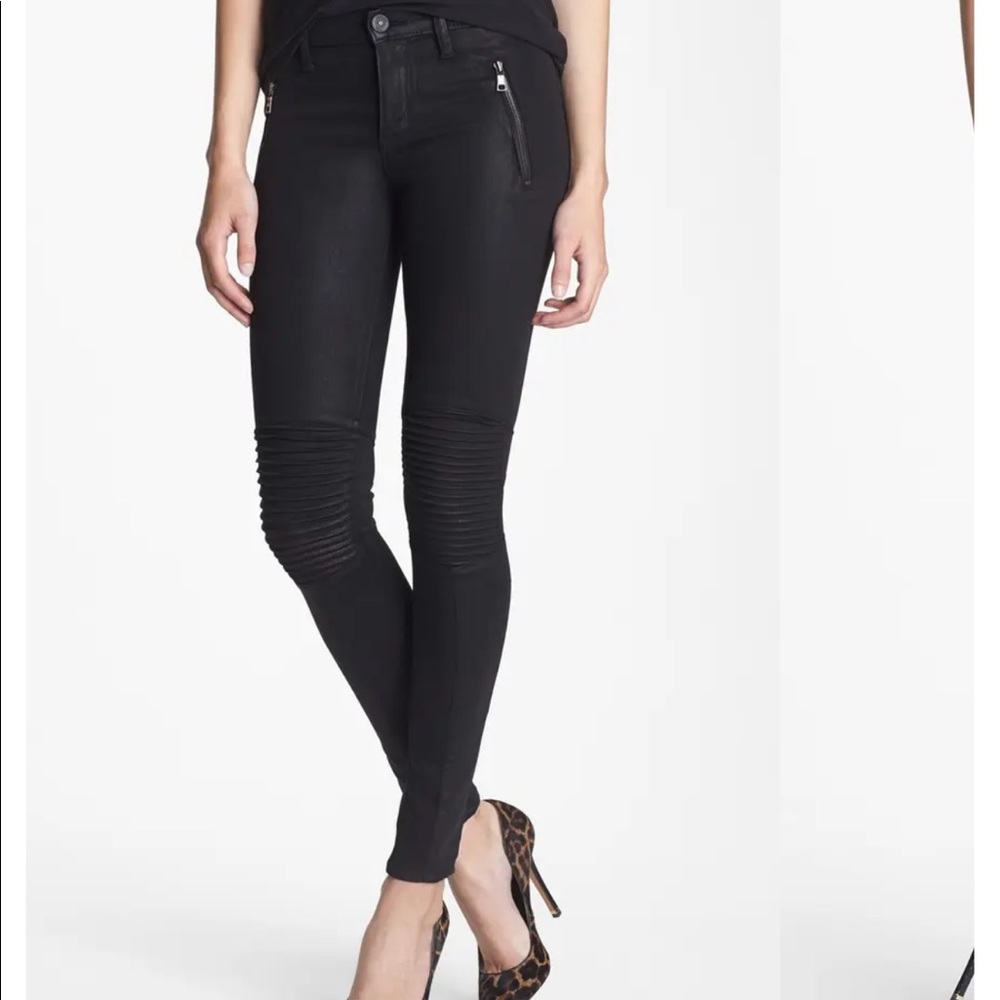 Hudson Moto super skinny coated denim size 27